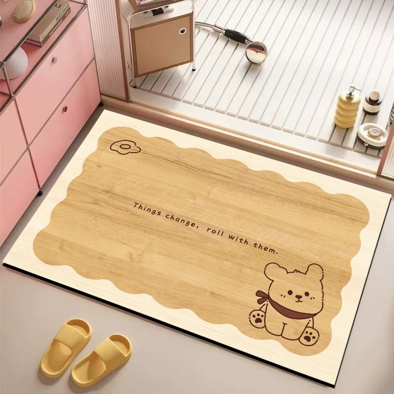 VIKAMA Cute Cartoon Bear Bath  - Home Bathroom Quotes review and price
