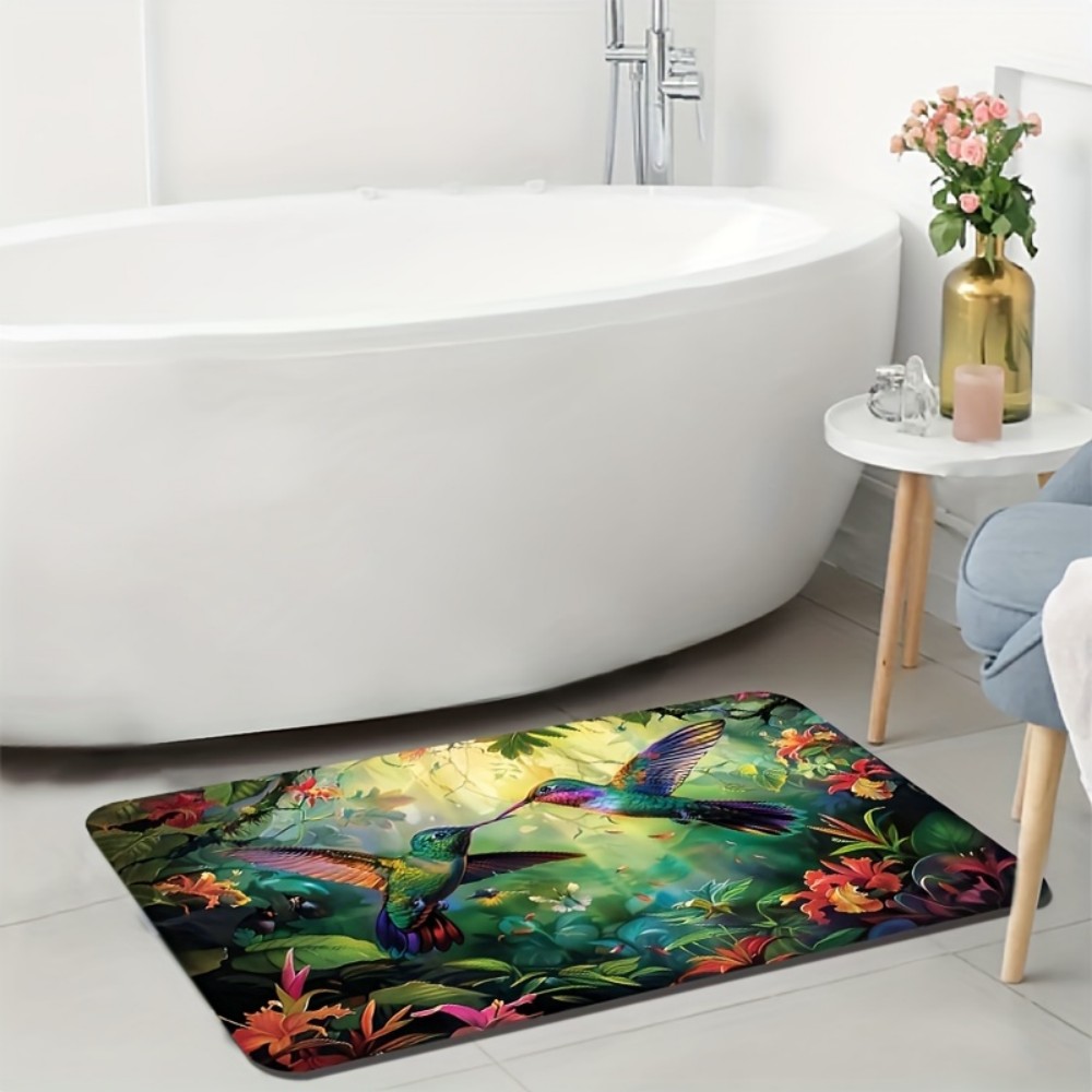 VIKAMA Spring Hummingbird Trop - Home Bathroom Carpet review and price