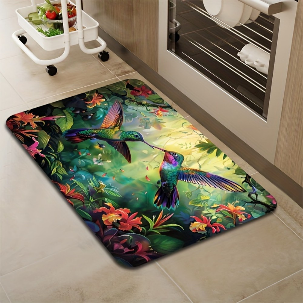 VIKAMA Spring Hummingbird Trop - Home Bathroom Carpet review and price