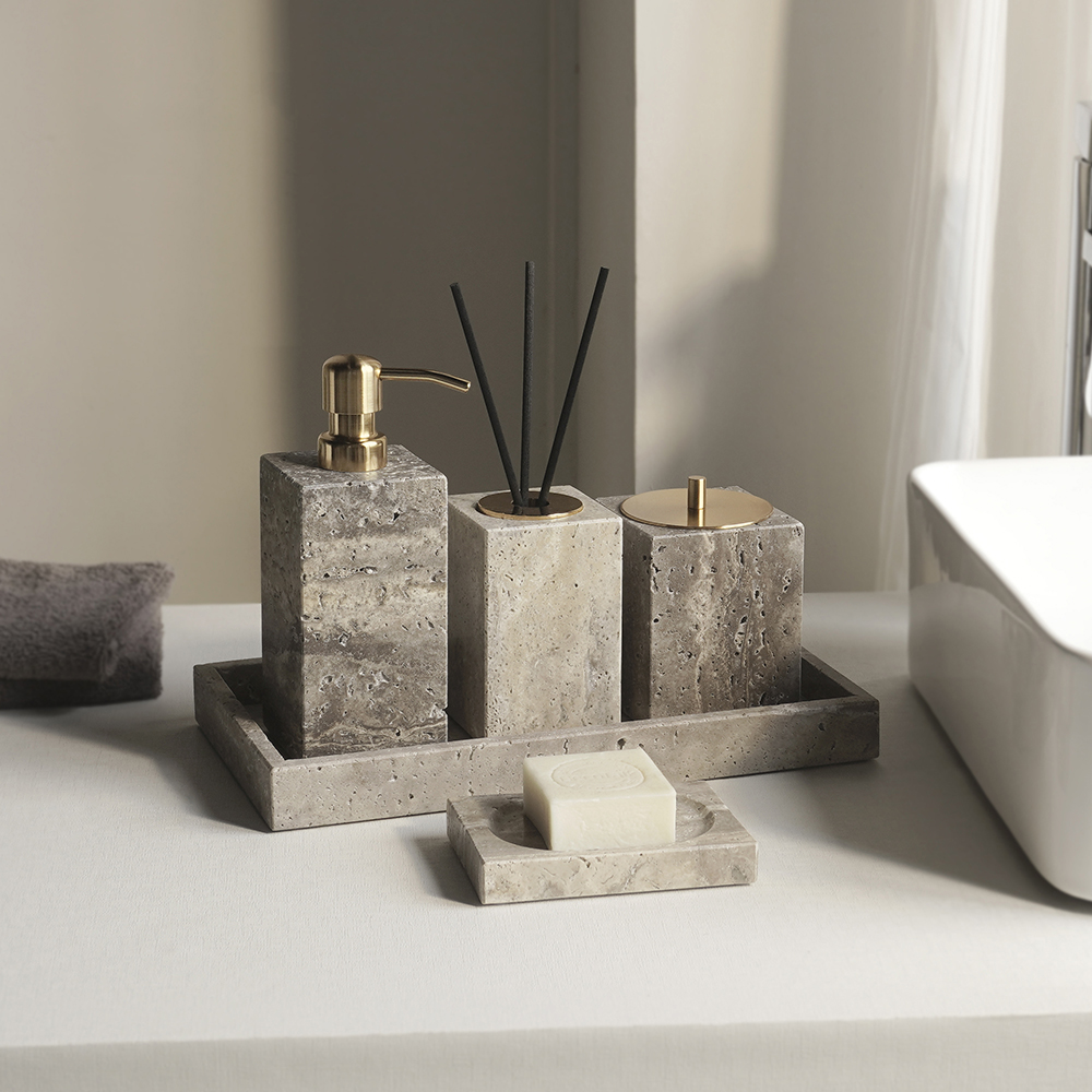 Grigio Travertino Bathroom Acc - Zara Home Bathroom Set review and price
